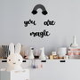 Wallity You're Magic Escultura de Pared de Metal Negra